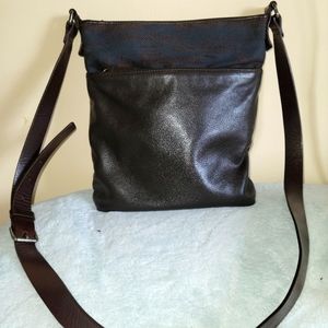 Salvatore Ferragamo Leather Messenger Bag